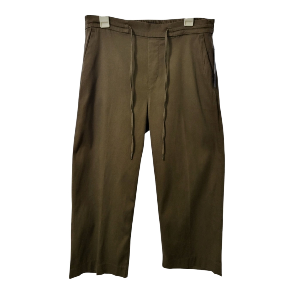 Liverpool Womens Olv Klsy Crop Pants Size 12 New Olive Green